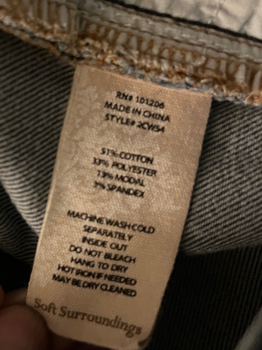 Soft Surroundings Stretch Jeans Size 8 - Picture 4 of 4